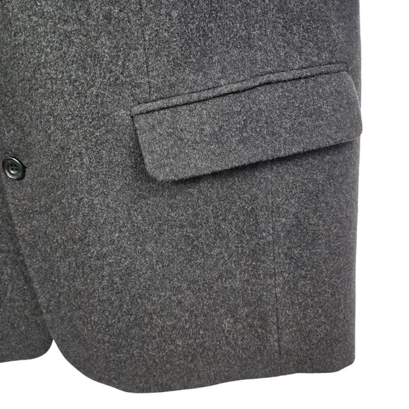 Mens XL Gray Black Lined Satin Officewear Business Workwear Formal Classy Blazer - Picture 3 of 12